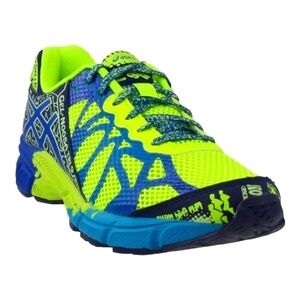 Asics Noosa Blue & Neon Yellow Gel-Tri 9 Running Shoes Men's Size 6 Women's 8.5